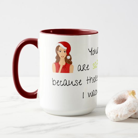 Funny Secret Santa gift - Tasse (Mit Donut)