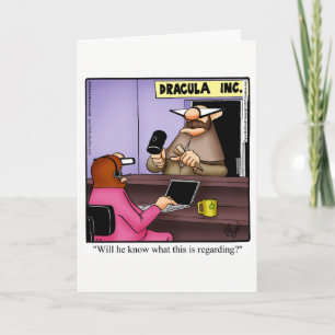 Funny Secretary Spaß GrußkarteSpectickles Dankeskarte