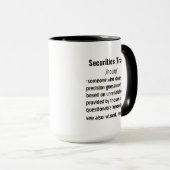 Funny Securities Trader Definition Geschenke für M Tasse (VorderseiteRechts)