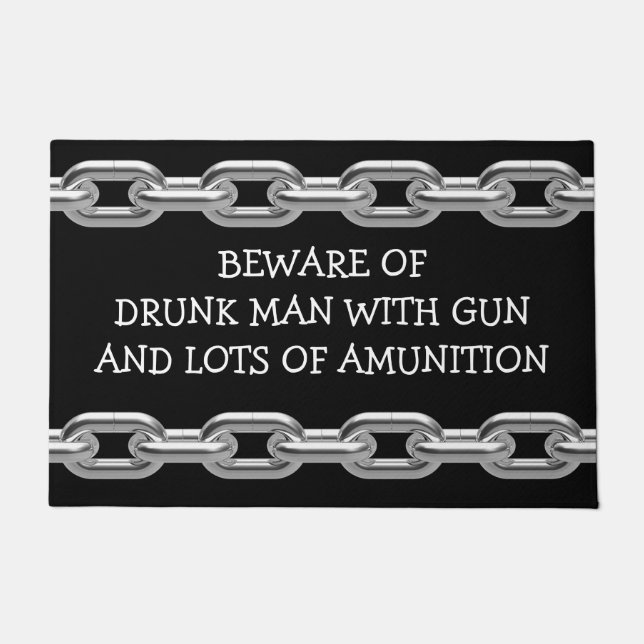 Funny Security Begrüßungsfront Fußmatte (Vorderseite)