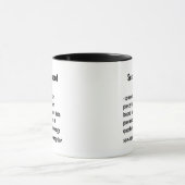 Funny Security Guard Definition Geschenke Tasse (Zentrum)