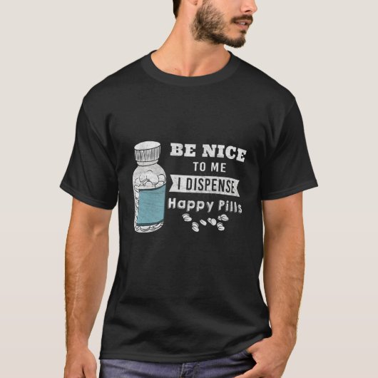 Funny Sei nett, ich lasse die Pillen Apotheke Tech T-Shirt (Vorderseite)