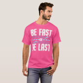 Funny sei schnell oder sei Cooler Badespass T-Shirt (Vorne ganz)