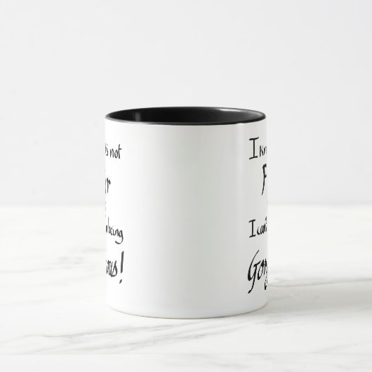 Funny sein Gorgem Sarcasm Slogan Spaß Black Tasse (Zentrum)