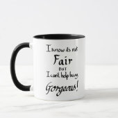 Funny sein Gorgem Sarcasm Slogan Spaß Black Tasse (Links)
