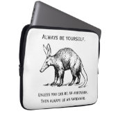 Funny sein immer du selbst oder sei ein Aardvarer Laptopschutzhülle (Vorne Rechts)