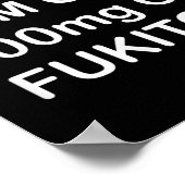 Funny, sein OK ist auf 500mg Gooditol, Joke Sarcas Poster (Ecke)