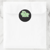 Funny seine Cookie Time Pfadfinder Mädchen Kinder  Runder Aufkleber (Tasche)