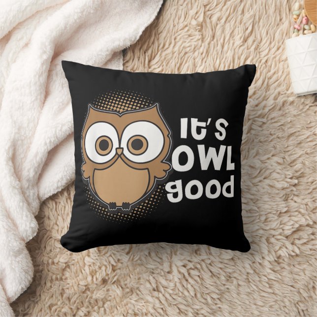 Funny seine Owl Gutes Geschenk Tierfreund Kissen (Decke)