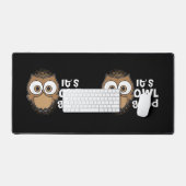 Funny seine Owl Gutes Geschenk Tierfreund Schreibtischunterlage (Tastatur & Maus)