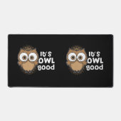 Funny seine Owl Gutes Geschenk Tierfreund Schreibtischunterlage (Vorderseite)