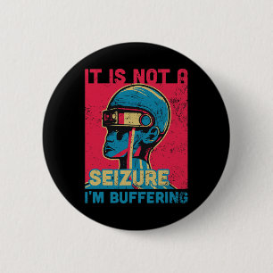 Funny Seizure - Lila Band für Epilepsie Awarene Button