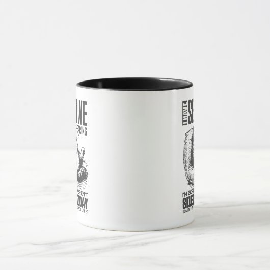 Funny Selective Hearing Cat Sarcastic Coffee Mug Tasse (Zentrum)