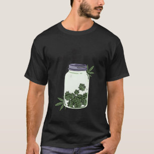 Funny Self Care Mason Jar Weed Vintag Retro T-Shirt