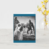 Funny Selfie Cryptid Chihuahua Humor Sasquatch Big Karte (Gelbe Blume)