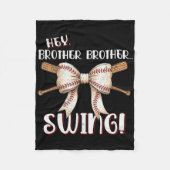 Funny Sell Sister Hey Brother Brother Swing Swing Fleecedecke (Vorderseite)