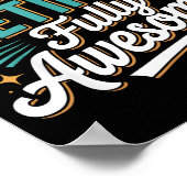 Funny Semi Retired Designs For Fully Awesome Retir Poster (Ecke)