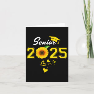 Funny Senior 2025 Funny Abschluss Sonnenblume Cl o Karte