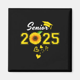 Funny Senior 2025 Funny Abschluss Sonnenblume Cl o Magnet