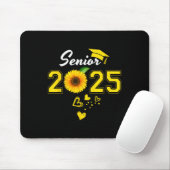 Funny Senior 2025 Funny Abschluss Sonnenblume Cl o Mousepad (Mit Mouse)