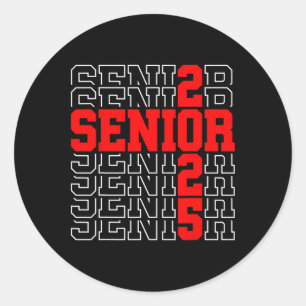 Funny Senior Abschluss Geschenk Cl of 2025 Senior Runder Aufkleber