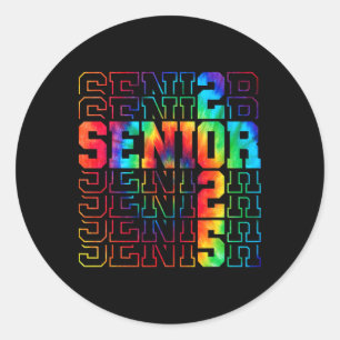 Funny Senior Abschluss Geschenk Cl of 2025 Senior Runder Aufkleber