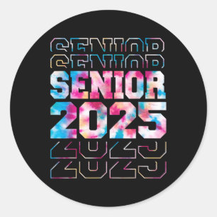 Funny Senior Abschluss Geschenke Cl von 2025 Senio Runder Aufkleber