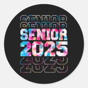 Funny Senior Abschluss Geschenke Cl von 2025 Senio Runder Aufkleber