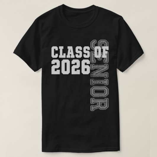 Funny Senior Abschluss Gift Class of 2026 Senior T-Shirt (Design vorne)