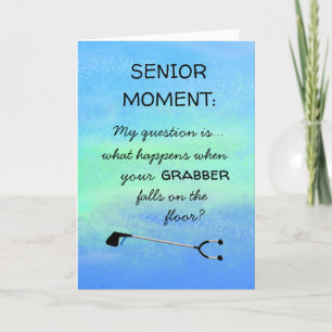 Funny Senior Add Name Age Happy Birthday Card Karte
