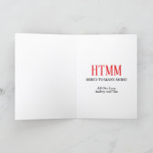 Funny Senior Birthday Card Feiertagskarte (Innenseite)