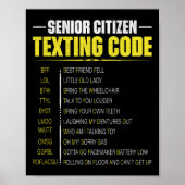 Funny Senior Citizen&#; s Sims Code Vathers Day Poster (Vorne)