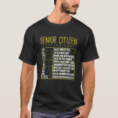 Funny Senior Citizen Sims Code Cool Opa Grandpa Gr T-Shirt (Vorderseite)