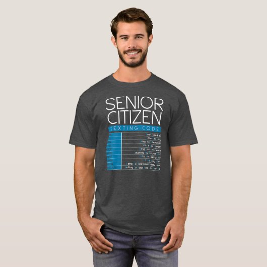 Funny Senior Citizen Sims Code Cool Opa T-Shirt (Vorne ganz)