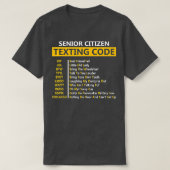 Funny Senior Citizen Sims Code Design Geschenk für T-Shirt (Design vorne)