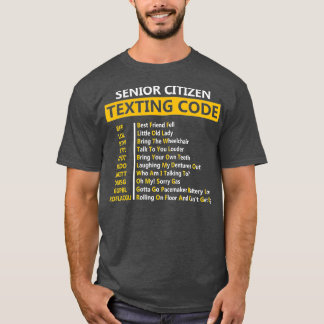 Funny Senior Citizen Sims Code Design Geschenk für T-Shirt