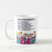 Funny Senior Citizen Sims Code Kaffeetasse (Links)