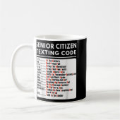 Funny Senior Citizen Sims Code T-Shirt Kaffeetasse (Links)