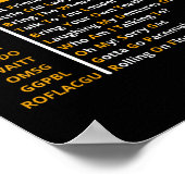 Funny Senior Citizen Simst Code Design Geschenk fü Poster (Ecke)