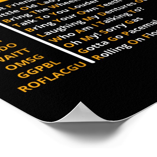 Funny Senior Citizen Simst Code Design Geschenk fü Poster (Ecke)