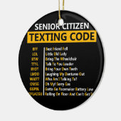 Funny Senior Citizen's Sims Code Design Geschenk Keramik Ornament (Links)