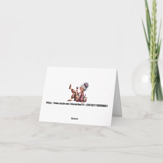 Funny Senior Lady (Rückseite)