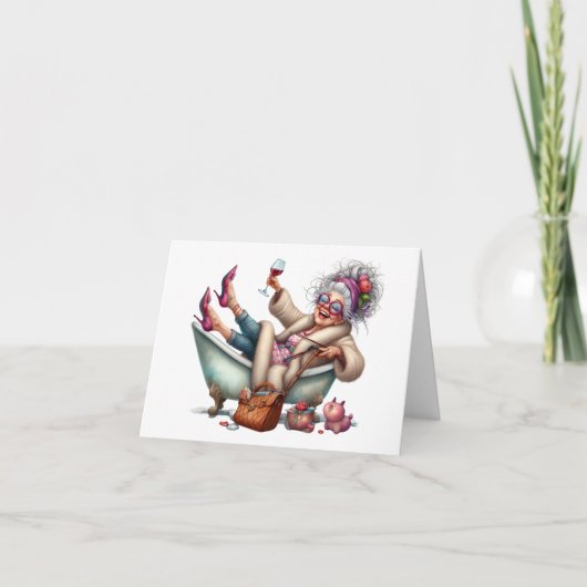 Funny Senior Lady (Vorderseite)