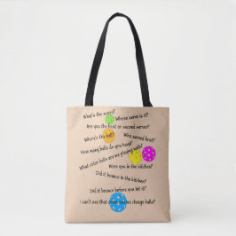 Funny Senior Pickleball Chaos  Tasche