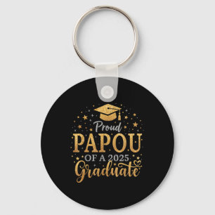 Funny Senior stolz Papou eines Cl of 2025 Graduate Schlüsselanhänger