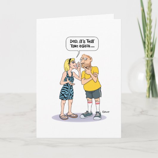 Funny Senior Vater Birthday Card Karte (Vorderseite)