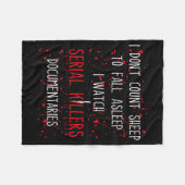 Funny Serial Killer True Crime Junkie Murder Myste Fleecedecke (Vorderseite (Horizontal))