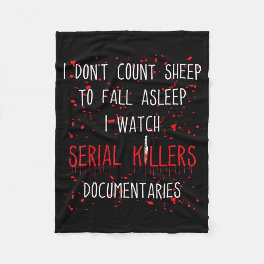 Funny Serial Killer True Crime Junkie Murder Myste Fleecedecke (Vorderseite)
