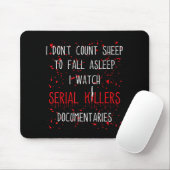 Funny Serial Killer True Crime Junkie Murder Myste Mousepad (Mit Mouse)