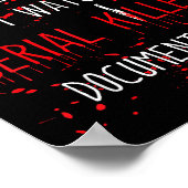 Funny Serial Killer True Crime Junkie Murder Myste Poster (Ecke)